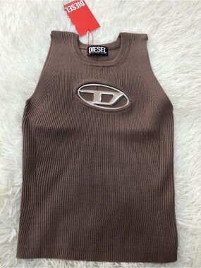 Diesel Taupe Ribbed Tank